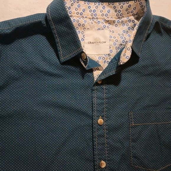 Craft And Flow Mens Casual Short Sleeve Button Down Shirt - Picture 5 of 9